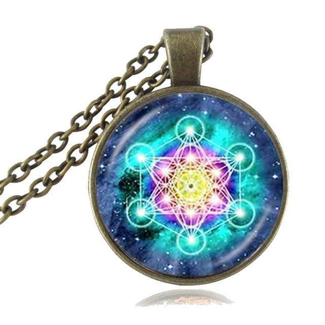 Chakra Spiritual Necklace Women Magic Hexagram Choker - Edobruce1989