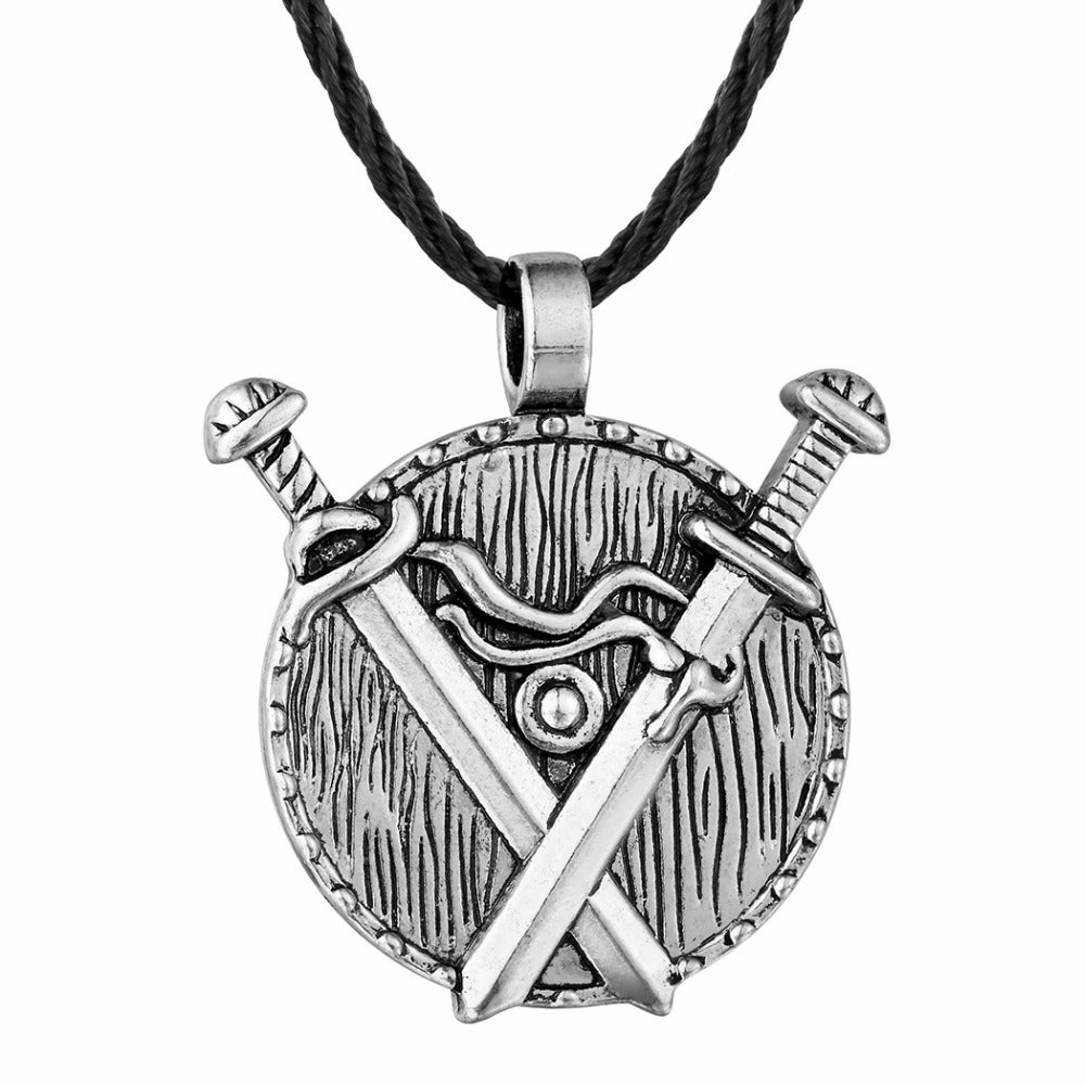 Amulet Warrior Shield Spiritual Jewelry Sword Charm Necklace - Edobruce1989