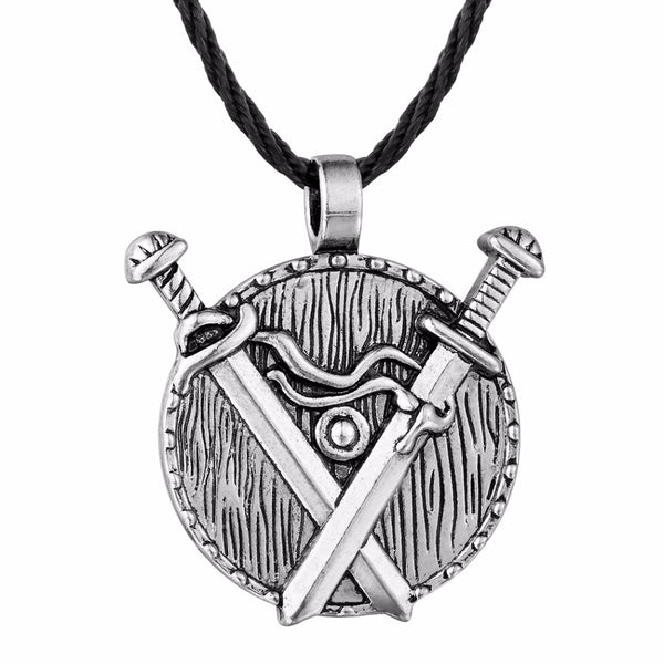 Amulet Warrior Shield Spiritual Jewelry Sword Charm Necklace - Edobruce1989
